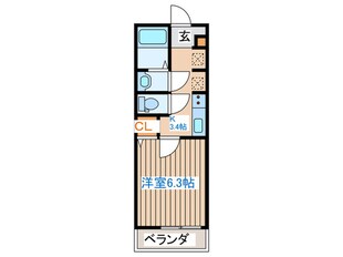 ブルーリーフ苦竹の物件間取画像